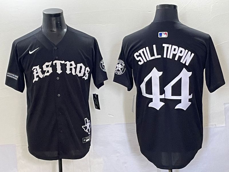 Men 2025 Houston Astros 44 Still Tippin Black Seven generations Joint Name Nike MLB Jersey style 14